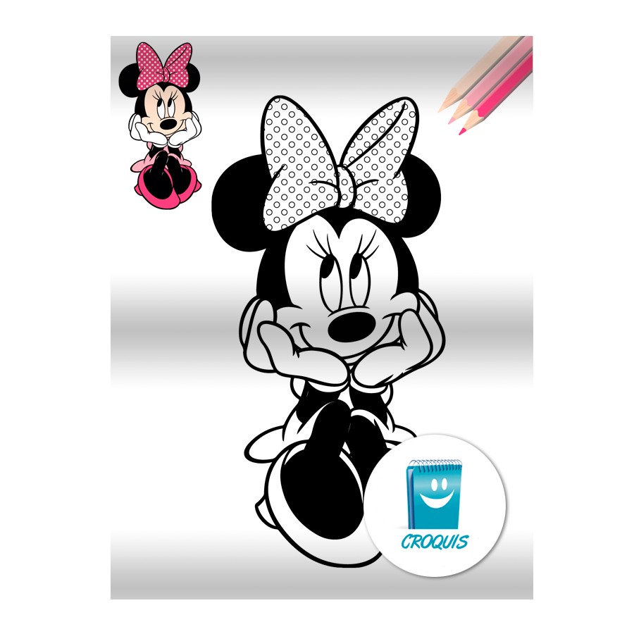 Descargar Dibujo Minnie Mouse Para Colorear