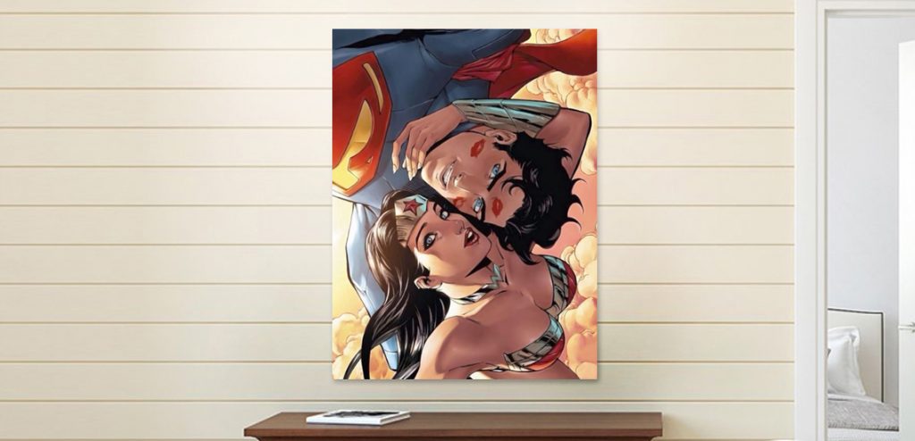 poster superman y mujer maravilla, poster chile, arte digital chile, croquis