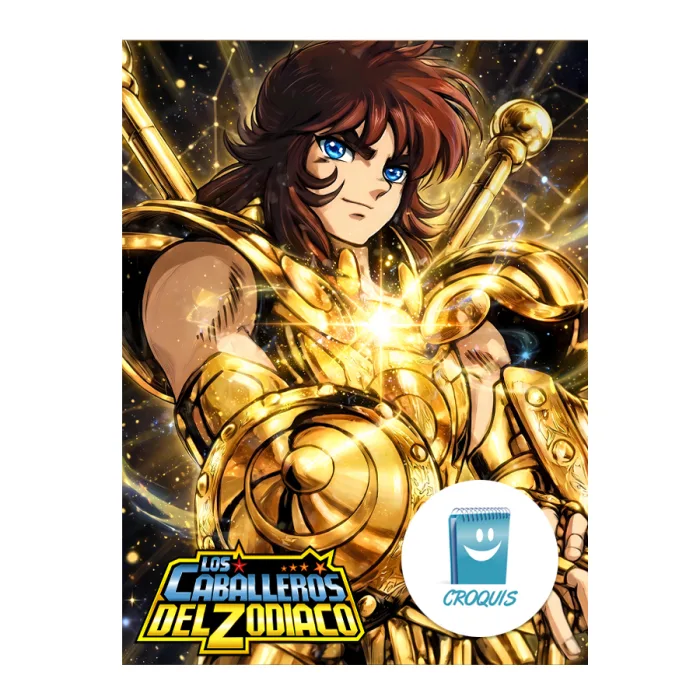 poster dohko de libra caballeros del zodiaco, posters caballeros dorados, posters saint seiya, poster libra, posters en alta resolución, posters profesionales, cuadros decorativos