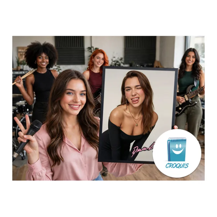 poster dua lipa en alta resolución, poster dua lipa
