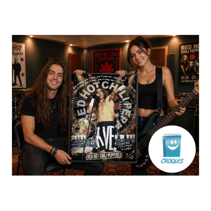 poster red hot chili peppers en alta resolución, poster red hot chili peppers hd, posters, cuadro decorativo