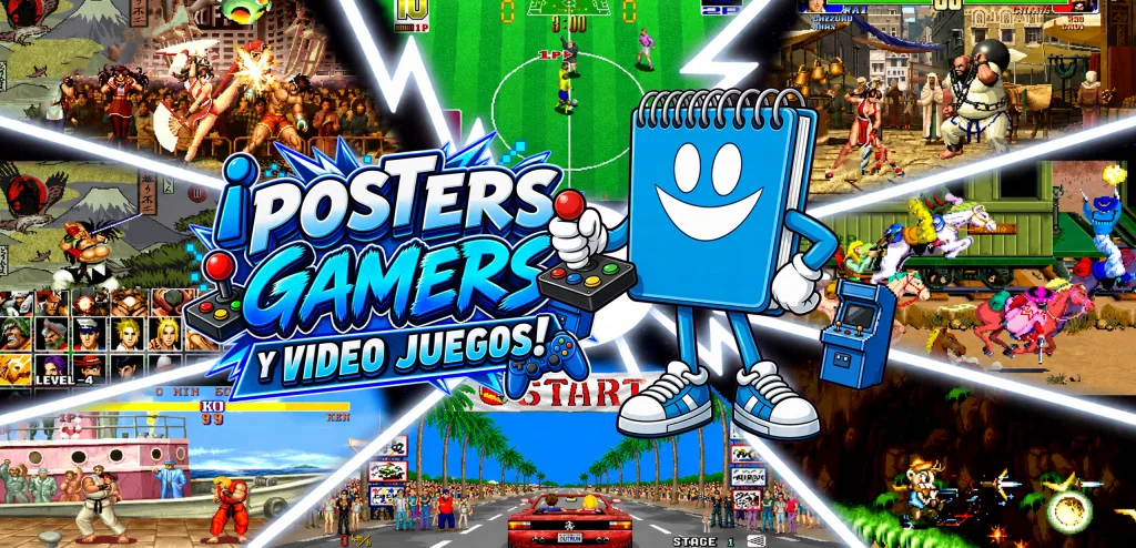 juegos arcade, posters de video juego, posters gamers, sala de video juegos
