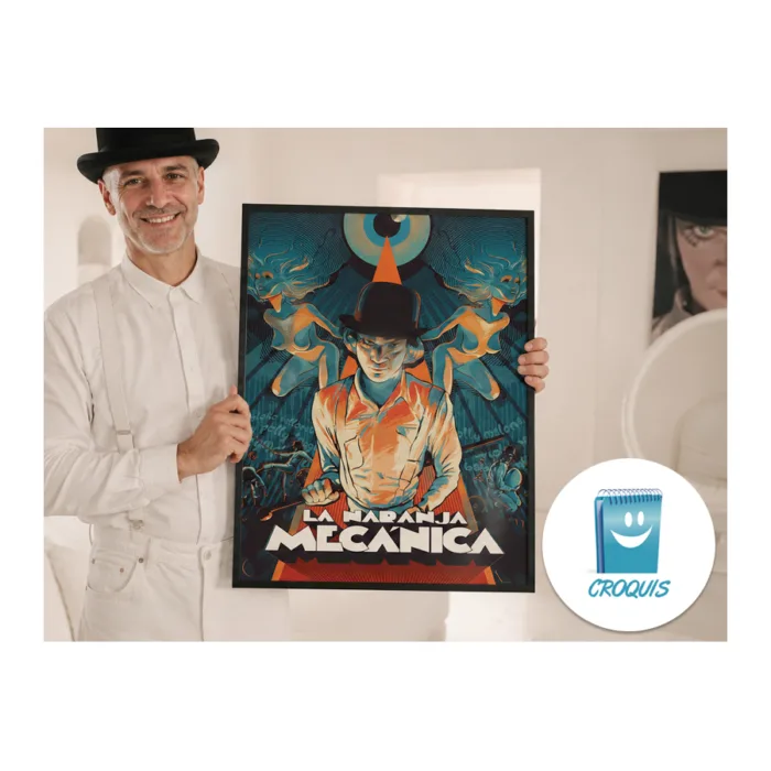 poster la naranja mecánica en alta resolución para descargar e imprimir