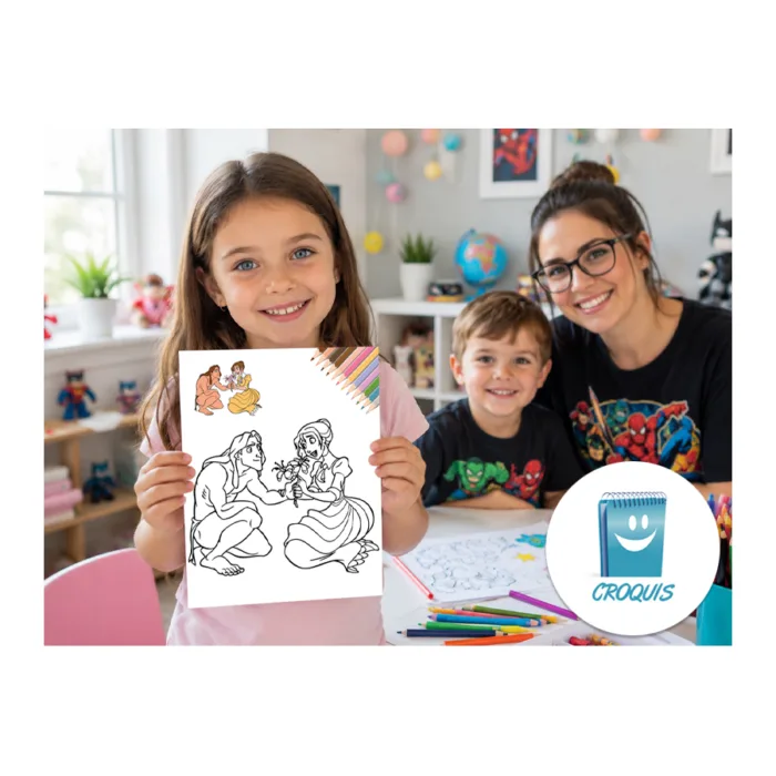 dibujo tarzán y jane para colorear, tarzán y jane para descargar e imprimir