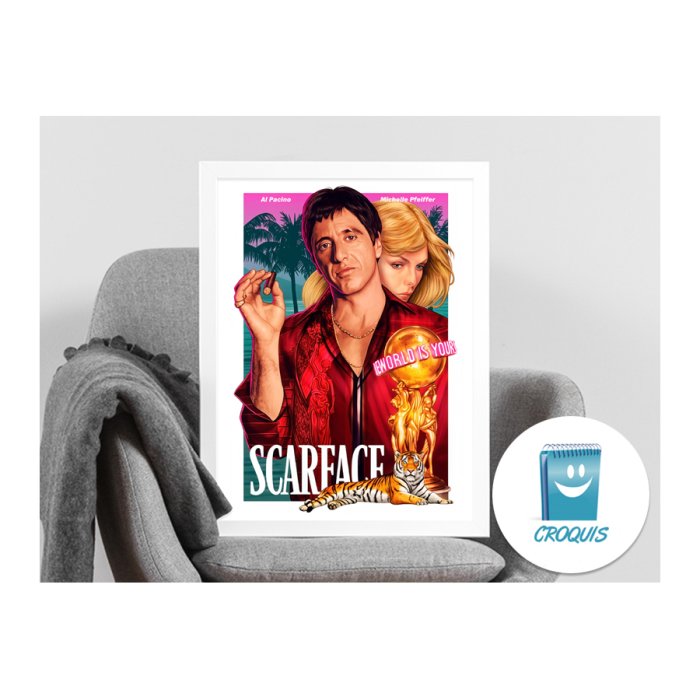 Scarface, poster, posters, poster hd, poster full hd, poster 4k, Chile poster, posters Chile, comprar posters, descargar posters, poster scarface, poster scarface hd, descargar poster scarface, tienda de poster Chile, poster movie scarface, download poster scarface, buy scarface poster, sale scarface poster, cartel scarface, afiche scarface
