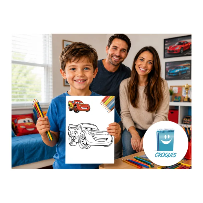 dibujo cars para colorear, rayo macqueen para descargar e imprimir