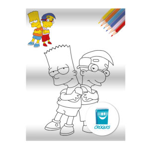 Bart y milhouse, Bart y milhouse los Simpsons, dibujo Bart y milhouse, los simpsons, dibujo Bart y milhouse para colorear, dibujo los simpson para pintar, descargar dibujos, descargar dibujos para colorear, descargar dibujo de los simpsons para colorear, dibujo para imprimir, Bart y milhouse para imprimir, comprar dibujo de Bart y milhouse, download the simpsons, coloring page, drawings to paint