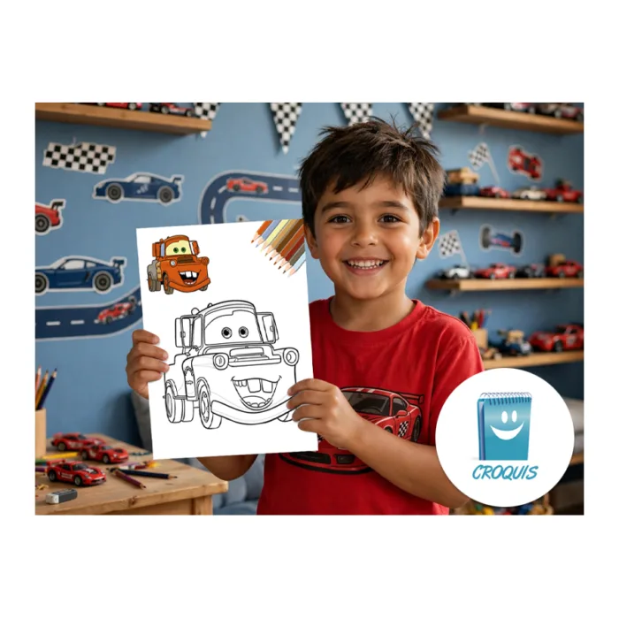 dibujo mate cars para pintar, dibujo mate cars para colorear, descargar cars para pintar