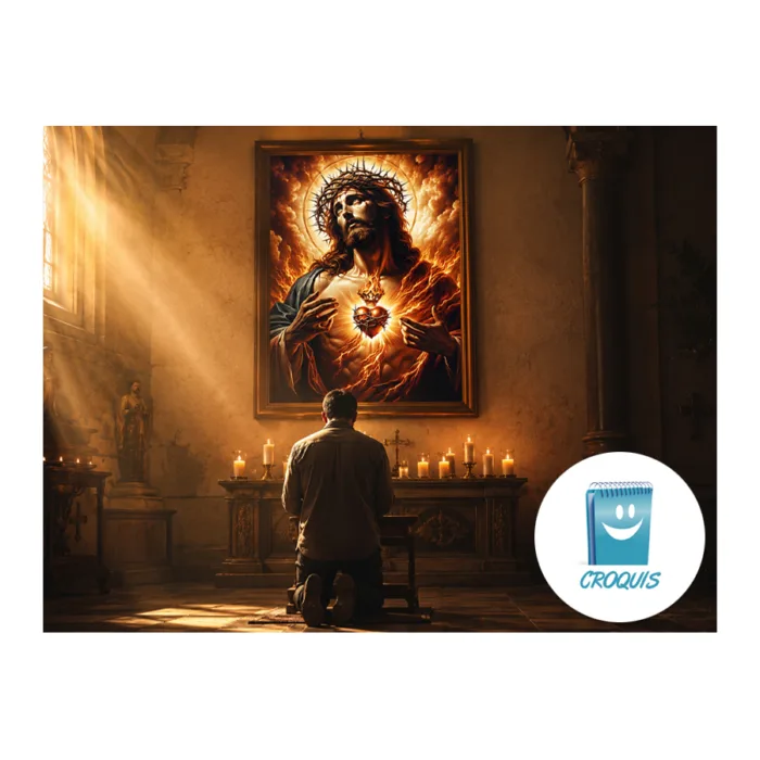 poster sagrado corazón de jesús en alta resolución, poster jesús para descargar e imprimir