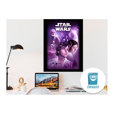 Poster a new hope Star Wars, poster Star Wars, poster una nueva esperanza Star Wars, posters de películas, poster movie Star Wars, posters 8k, posters 4k, posters hd, descargar poster, tienda de poster, posters online, comprar posters, poster store, tienda de posters en chile, posters para imprimir, posters en pdf para imprimir, posters grandes, afiches grandes, carteles grandes, imágenes grandes