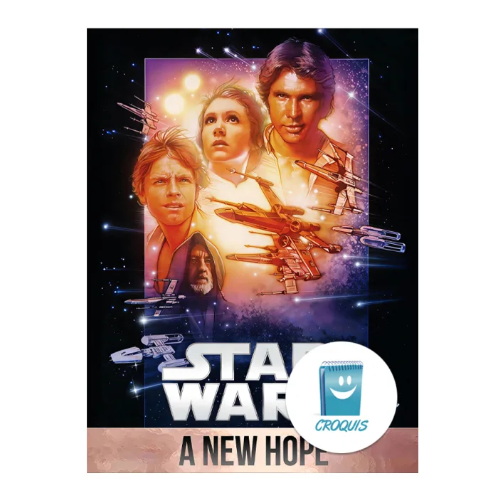 poster star wars a new hpe, poster star wars en alta resolución, posters 8k, posters 300 dpi, posters para imprimir, comprar posters, chile posters