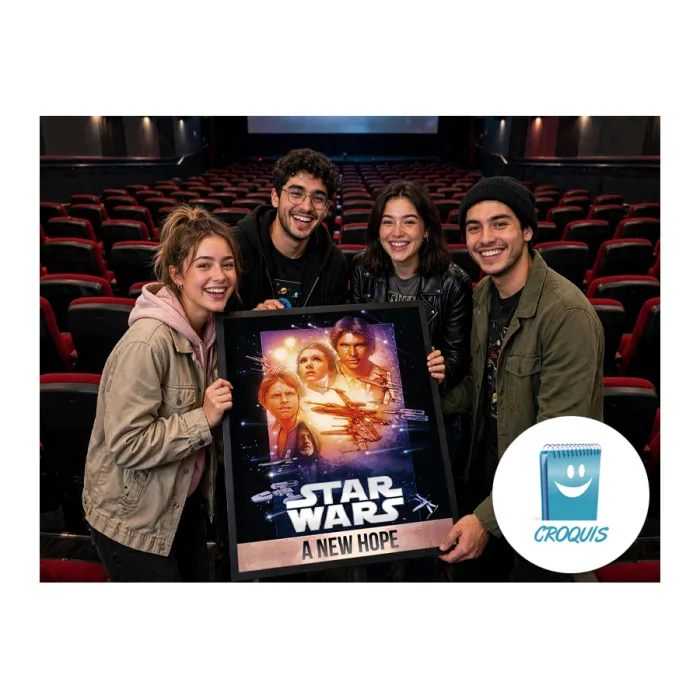 poster star wars a new hpe, poster star wars en alta resolución, posters 8k, posters 300 dpi, posters para imprimir, comprar posters, chile posters