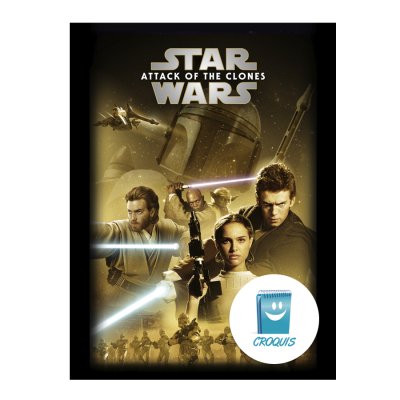 Poster Star Wars attack of the clones, poster Star Wars, poster ataque de los clones Star Wars, posters de películas, poster movie Star Wars, posters 8k, posters 4k, posters hd, descargar poster, tienda de poster, posters online, comprar posters, poster store, tienda de posters en chile, posters para imprimir, posters en pdf para imprimir, posters grandes, afiches grandes, carteles grandes, imágenes grandes