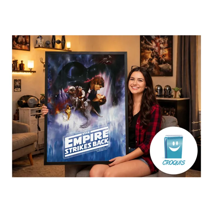Poster Star Wars the empire strike back, poster Star Wars, poster el imperio contra ataca Star Wars, posters de películas, poster movie Star Wars, posters 8k, posters 4k, posters hd, descargar poster, tienda de poster, posters online, comprar posters, poster store, tienda de posters en chile, posters para imprimir, posters en pdf para imprimir, posters grandes, afiches grandes, carteles grandes, imágenes grandes