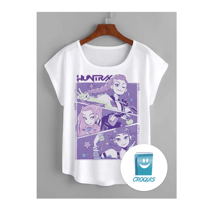 Diseño huntrix para polera, vector huntrix para poleras, vector para ropa, diseño vector para ropa, vectores para vestuario, vector huntrix para polera, huntrix polera, descargar vectores, descargar diseño vector, download vector, buy vector, polera Las Guerreras K-pop, diseño polera Las Guerreras K-pop, diseño para imprimir Las Guerreras K-pop, vector Las Guerreras K-pop, diseño para subliminar Las Guerreras K-pop, diseño para subliminar huntrix