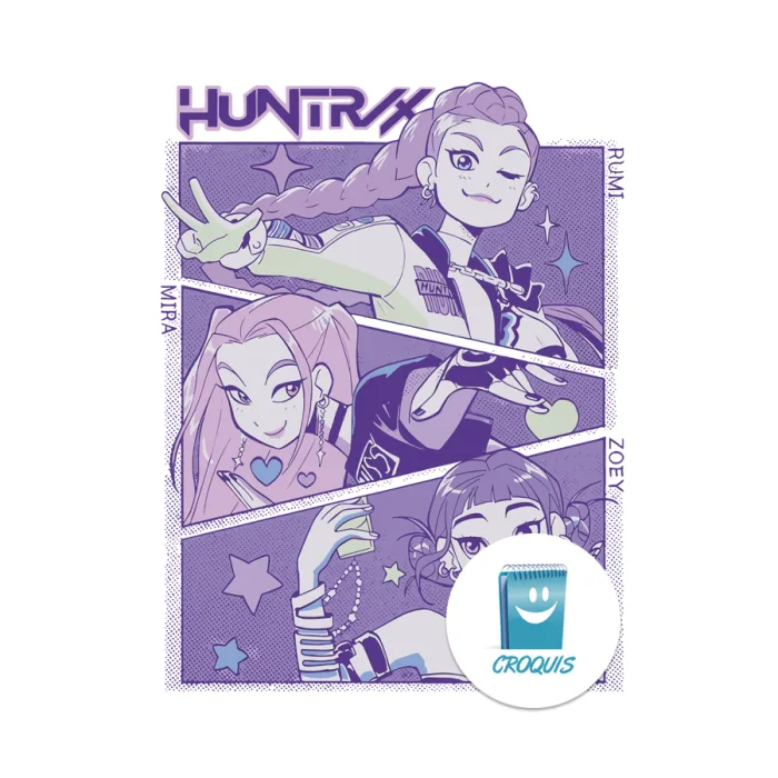 Diseño huntrix para polera, vector huntrix para poleras, vector para ropa, diseño vector para ropa, vectores para vestuario, vector huntrix para polera, huntrix polera, descargar vectores, descargar diseño vector, download vector, buy vector, polera Las Guerreras K-pop, diseño polera Las Guerreras K-pop, diseño para imprimir Las Guerreras K-pop, vector Las Guerreras K-pop, diseño para subliminar Las Guerreras K-pop, diseño para subliminar huntrix