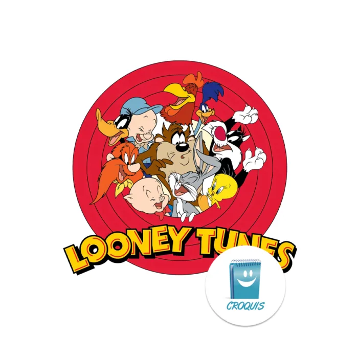 diseño looney tunes para imprimir en poleras o camisetas