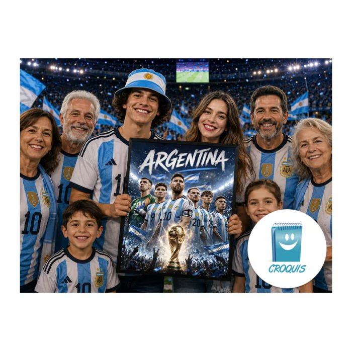 poster argentina, poster selección argentina, posters selección argentina en alta resolución, argentina 2026, posters, lionel messi, poster messi en alta resolución