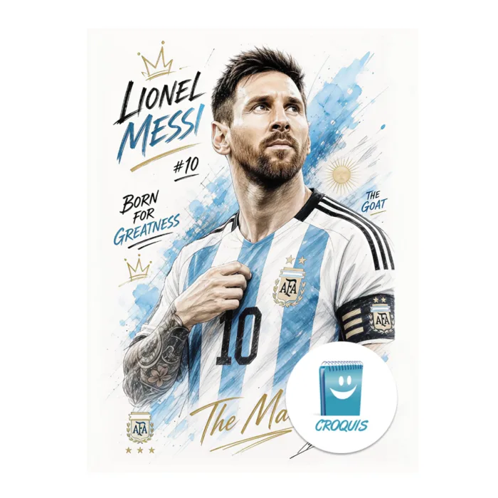 poster lionel messi en alta resolución
