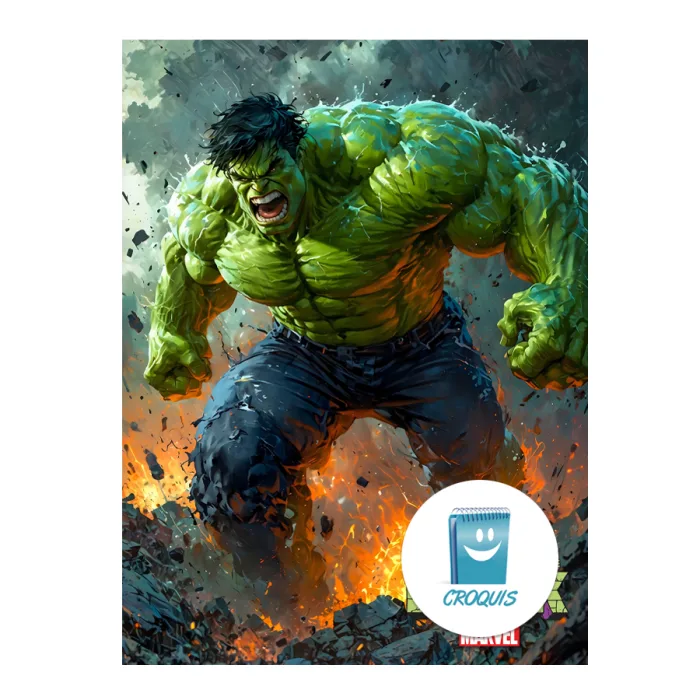 poster hulk en alta resolución, poster hulk full 8k, cuadros decorativos