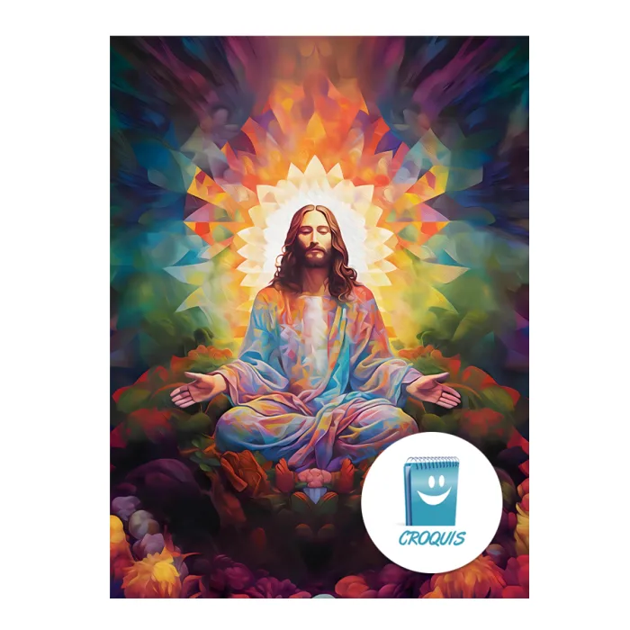 poster digital, posters en alta resolución, poster de jesús, poster jesús en alta resolución, cuadros decorativos, poster jesus colores