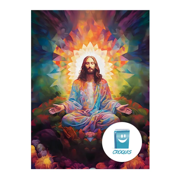 poster digital, posters en alta resolución, poster de jesús, poster jesús en alta resolución, cuadros decorativos, poster jesus colores