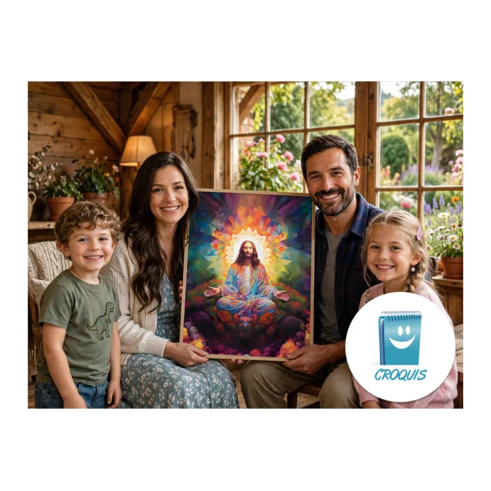 poster digital, posters en alta resolución, poster de jesús, poster jesús en alta resolución, cuadros decorativos, poster jesus colores
