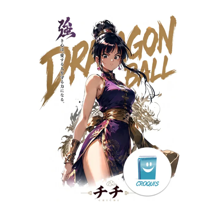poster chi-chi dragon ball z, poster chi-chi dragon ball en alta resolución, poster chi-chi, posters dragon ball z, posters hd, posters 8k, posters 300 dpi, posters para imprimir, cuadros decorativos
