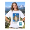 Diseño de polera Carta del tarot La Estrella, diseño de camiseta, diseño la estrella carta tarot para imprimir en poleras o camisetas, descargar diseño DTF y Sublimación, diseño profesionales para imprimir poleras, diseño carta la estrella para polera, diseño png para poleras